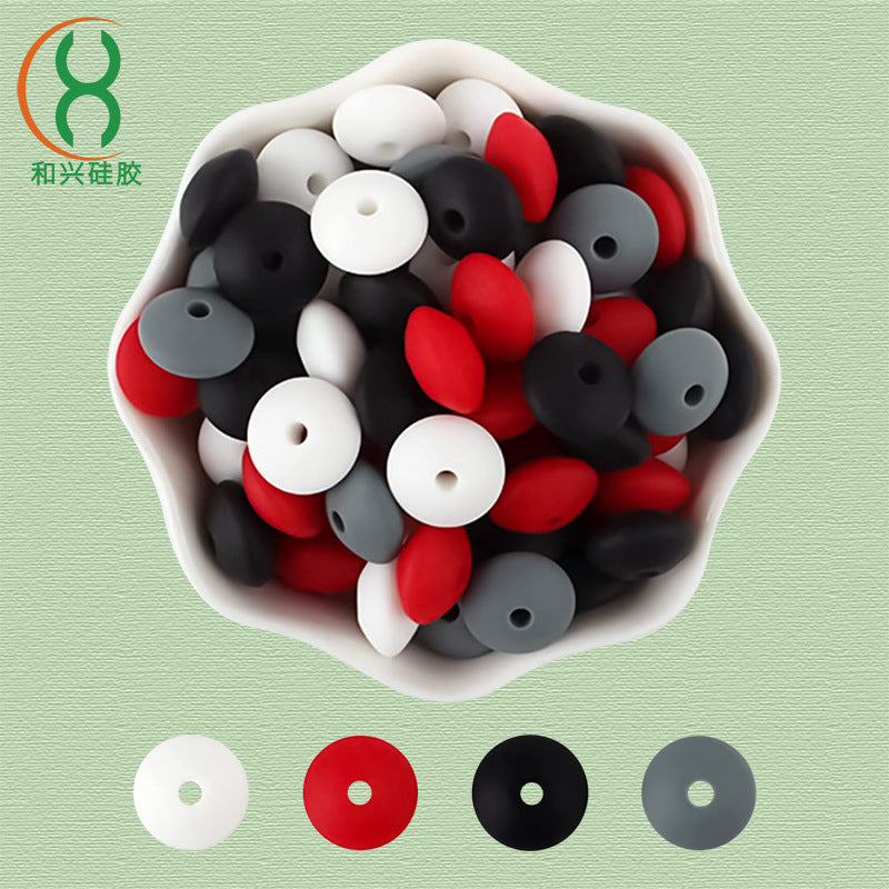 Cuentas de joyas hechas a mano de silicona de 30 cajas al por mayor